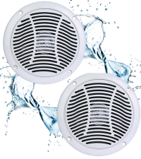 RV610-4W 6" waterproof speakers for RVs, campers, marine & spas. UV/chemical resistant with long-lasting audio performance.