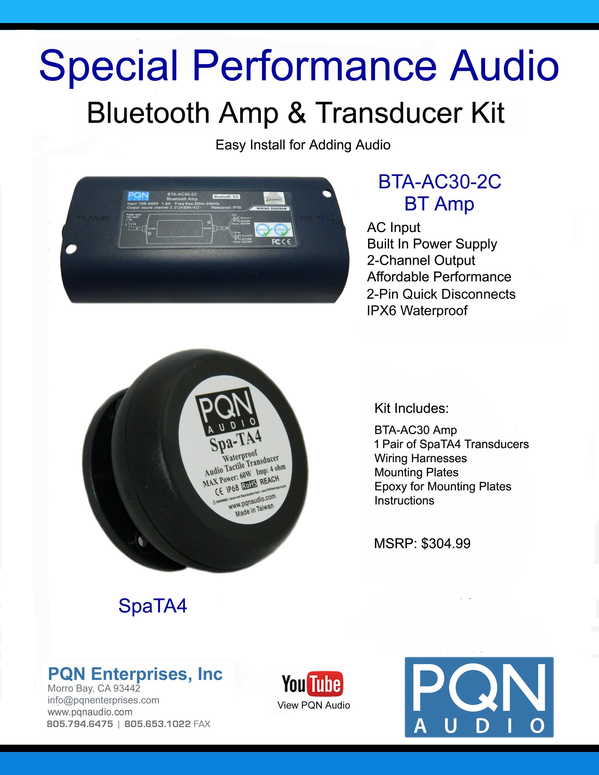 Get the amplifier and transducer kit and save!