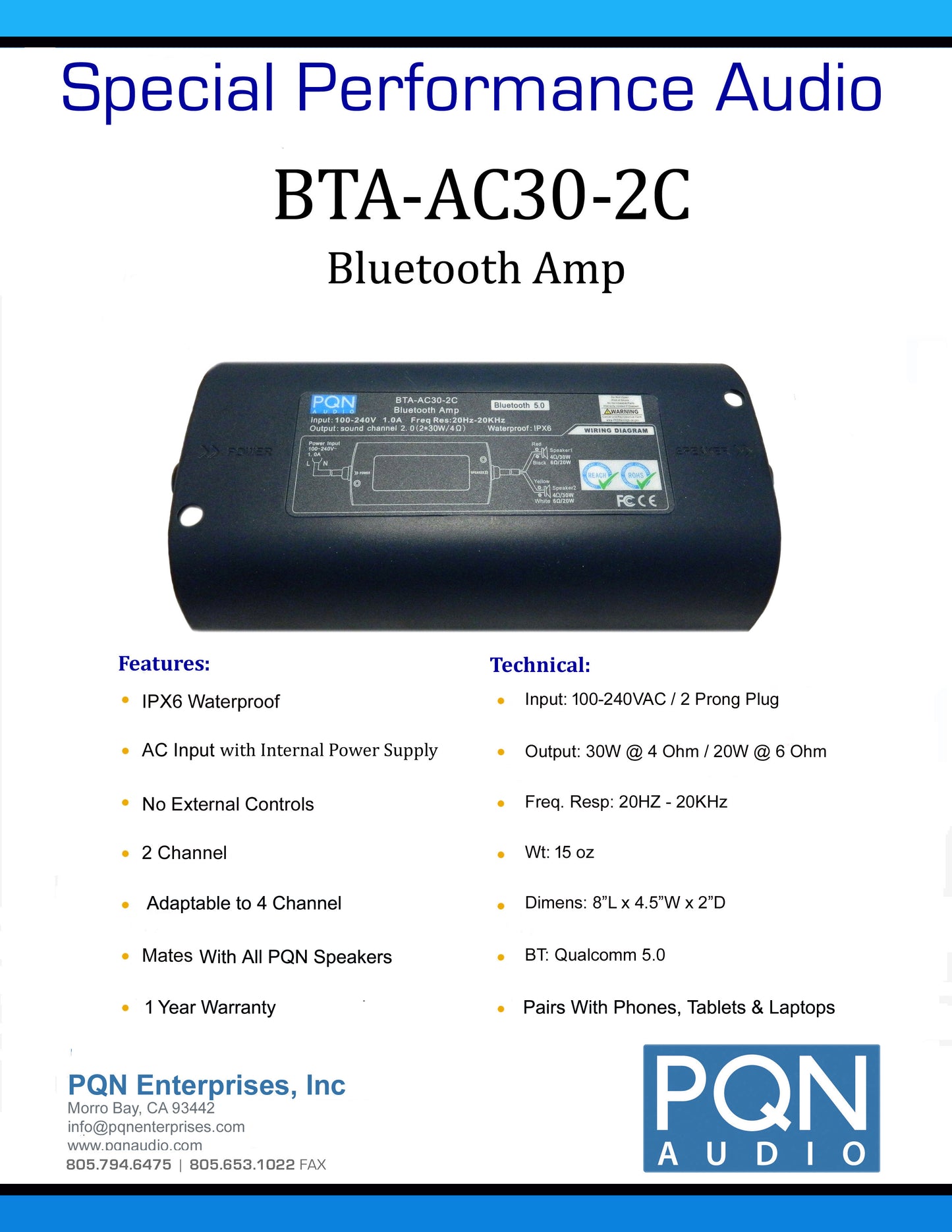 Bluetooth Amplifier full product description