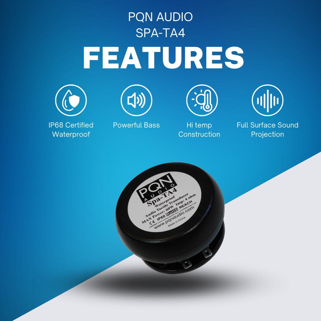 PQN Audio SPA-TA4's features: IP65 certified and Hi temperature construction.