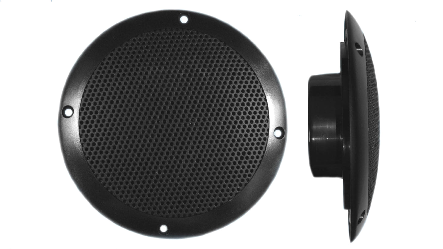 PQN Audio ECO60 6" Waterproof, Ultra-Slim Speaker for RV, Camper, Marine and Outside Weather