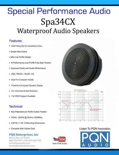 PQN Audio SPA34-4GFCX full description