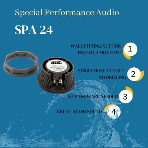PQN Audio Spa 24 is Ideal Hot Tub Speaker / RV Speaker / Marine Speaker